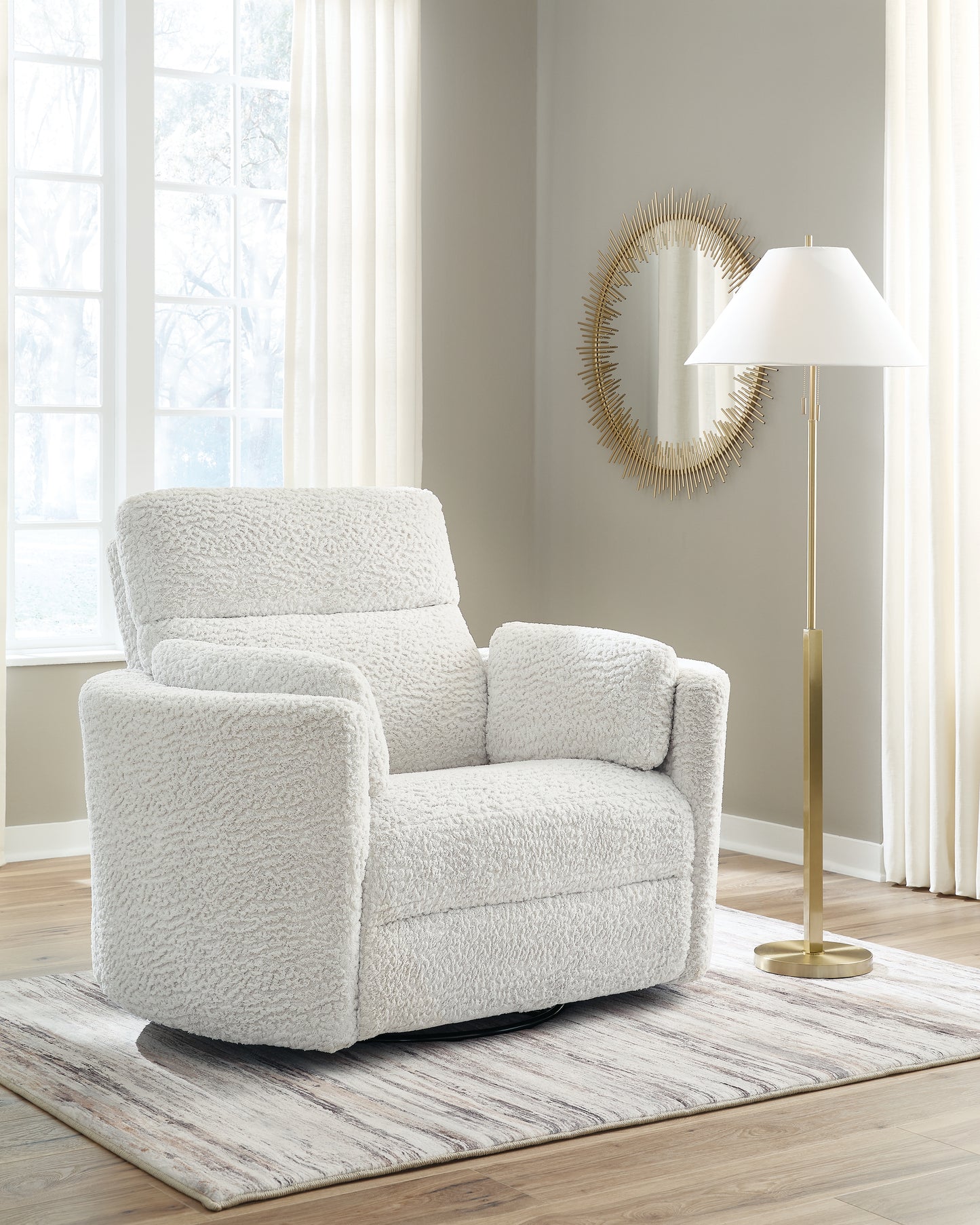 The Furniture Outlets - Ashley Furniture - Gosaldo Living Room - Swivel Glider Power Recliner - PC8630395