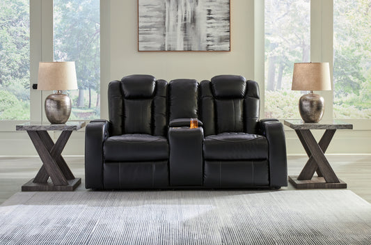 The Furniture Outlets - Ashley Furniture - Caveman Den Living Room - PWR REC Loveseat/CON/ADJ HDRST / Midnight - 9070318
