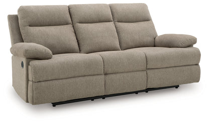 The Furniture Outlets - Ashley Furniture - Side-Swipe Living Room - REC Sofa w/Drop Down Table / Mocha - PC9140589