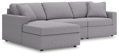 The Furniture Outlets - Ashley Furniture - Modmax Sectional - RAF 3-Piece Sectional with Chaise / Granite - 92104S17