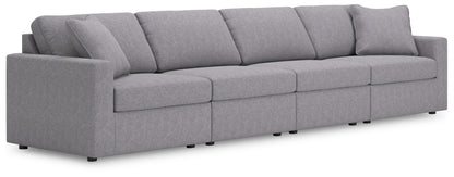The Furniture Outlets - Ashley Furniture - Modmax Sectional - RAF 4-Piece Sectional / Granite - 92104S10