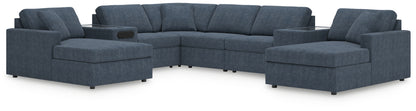 The Furniture Outlets - Ashley Furniture - Modmax Sectional - RAF 8-Piece Sectional with Chaise / Ink - 92121S31