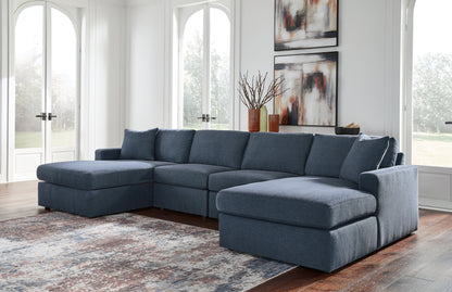 The Furniture Outlets - Ashley Furniture - Modmax Sectional - RAF 4-Piece Sectional with Chaise / Ink - 92121S19