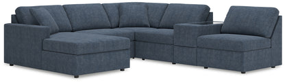 The Furniture Outlets - Ashley Furniture - Modmax Sectional - RAF 6-Piece Sectional with Chaise / Ink - 92121S21