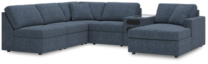 The Furniture Outlets - Ashley Furniture - Modmax Sectional - 6-Piece Sectional with Chaise and Audio Console / Ink - 92121S25