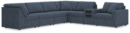 The Furniture Outlets - Ashley Furniture - Modmax Sectional - 7-Piece Sectional with Audio Console / Ink - 92121S34