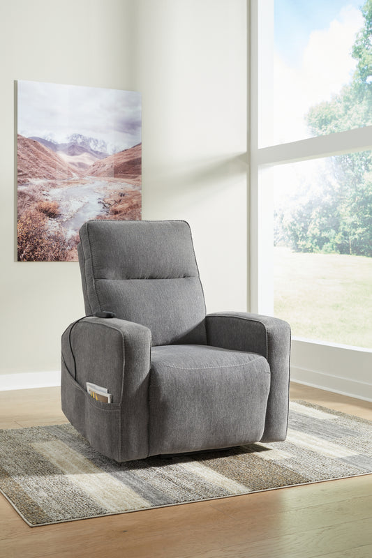 The Furniture Outlets - Ashley Furniture - Starganza Living Room - Power Lift Recliner / Smoke - 9370512