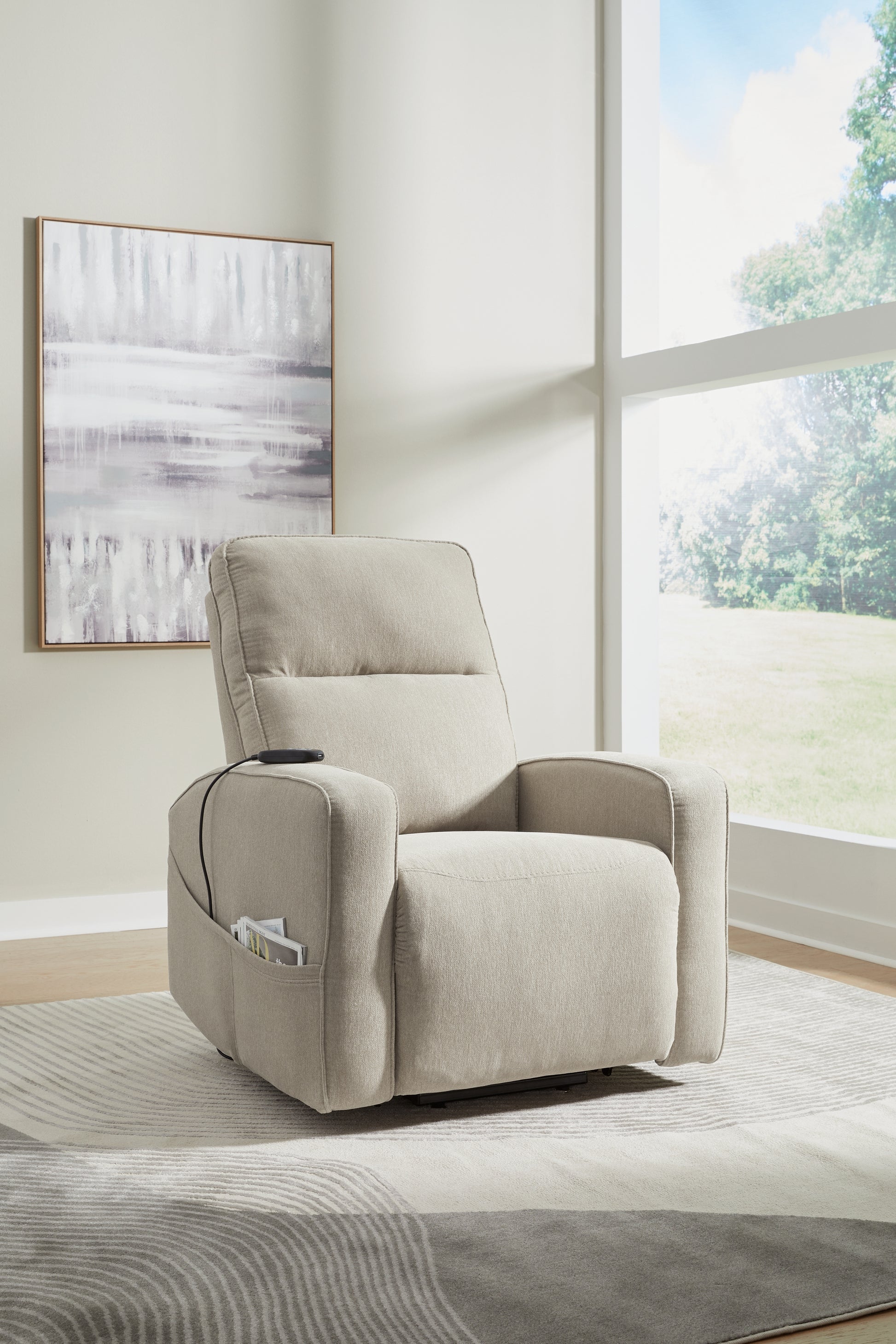 The Furniture Outlets - Ashley Furniture - Starganza Living Room - Power Lift Recliner / Smoke - 9370512