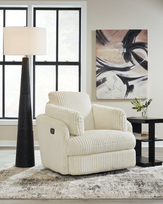The Furniture Outlets - Ashley Furniture - Tie-Breaker Living Room - Swivel Glider Recliner / Fog - 9490361