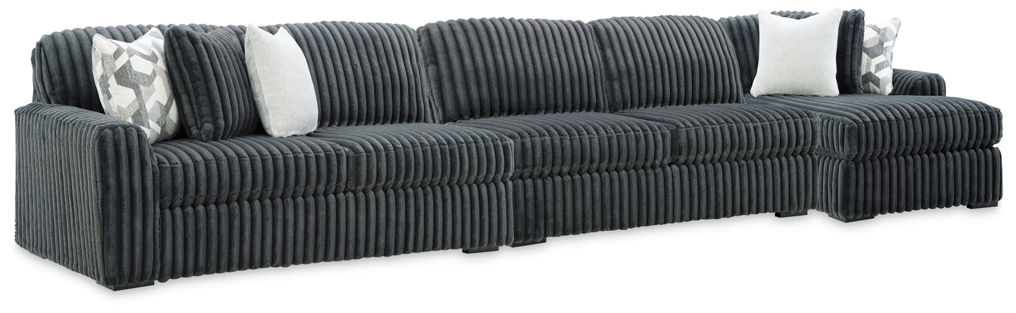 The Furniture Outlets - Ashley Furniture - Midnight-Madness 3-Piece Sectional with Chaise - 3-Piece Sectional with Chaise - 98105S28