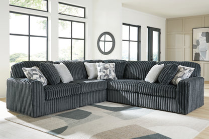 The Furniture Outlets - Ashley Furniture - Midnight-Madness Sectional - RAF 5-Piece Sectional / Gunmetal - 98105S27
