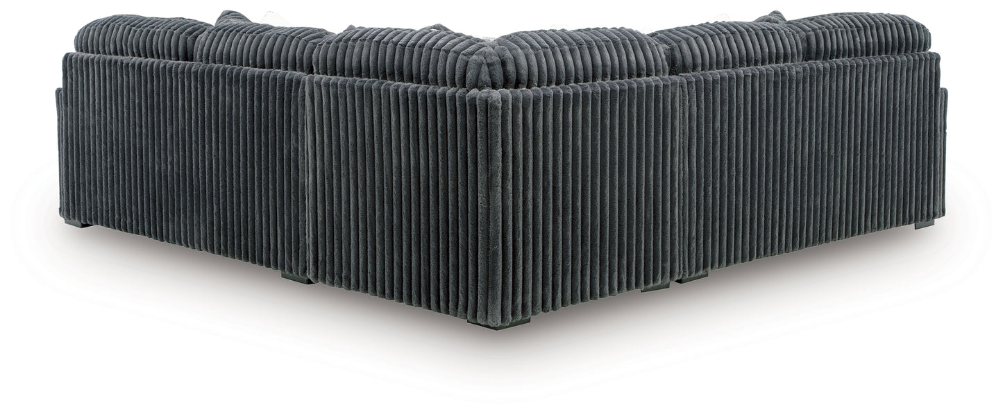 The Furniture Outlets - Ashley Furniture - Midnight-Madness Sectional - LAF 3-Piece Sectional / Gunmetal - 98105S5
