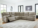 6-Piece Reclining Sectional with Storage Console