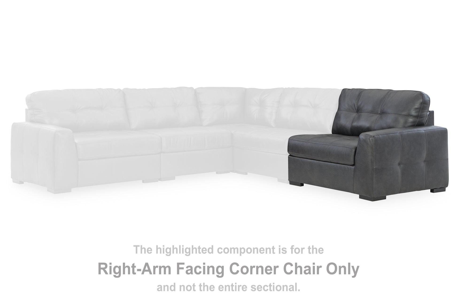 The Furniture Outlets - Ashley Furniture - Brindley Pier Sectional - RAF Corner Chair / Fog - 9950365