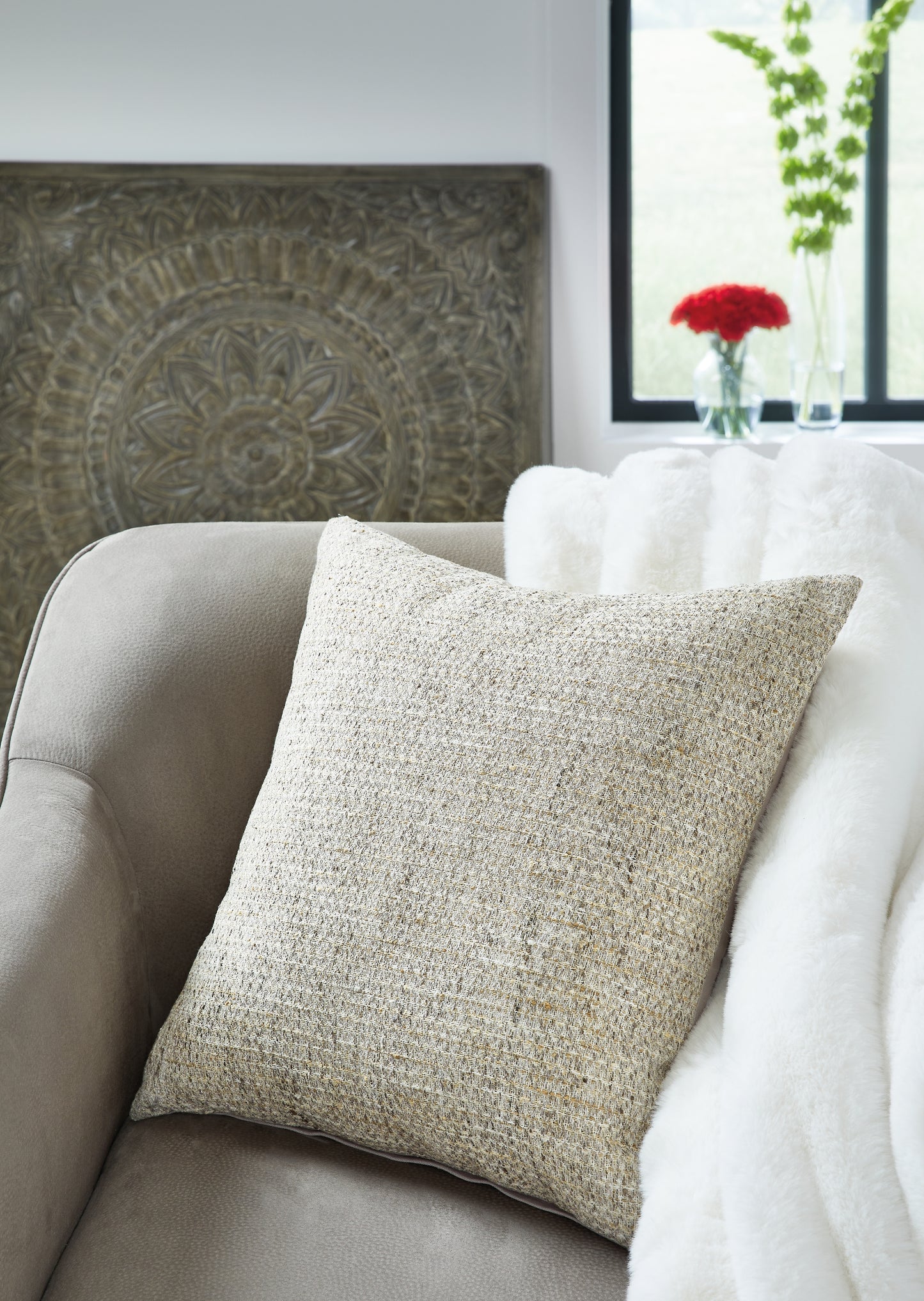 The Furniture Outlets - Ashley Furniture - Erline Pillows - Pillow / Cement - A1000895P
