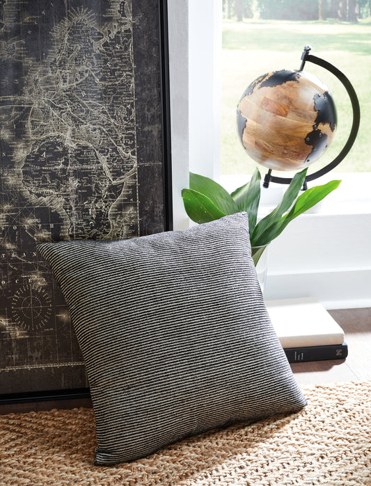 The Furniture Outlets - Ashley Furniture - Edelmont Pillows - Pillow / Black/Linen - A1000962P