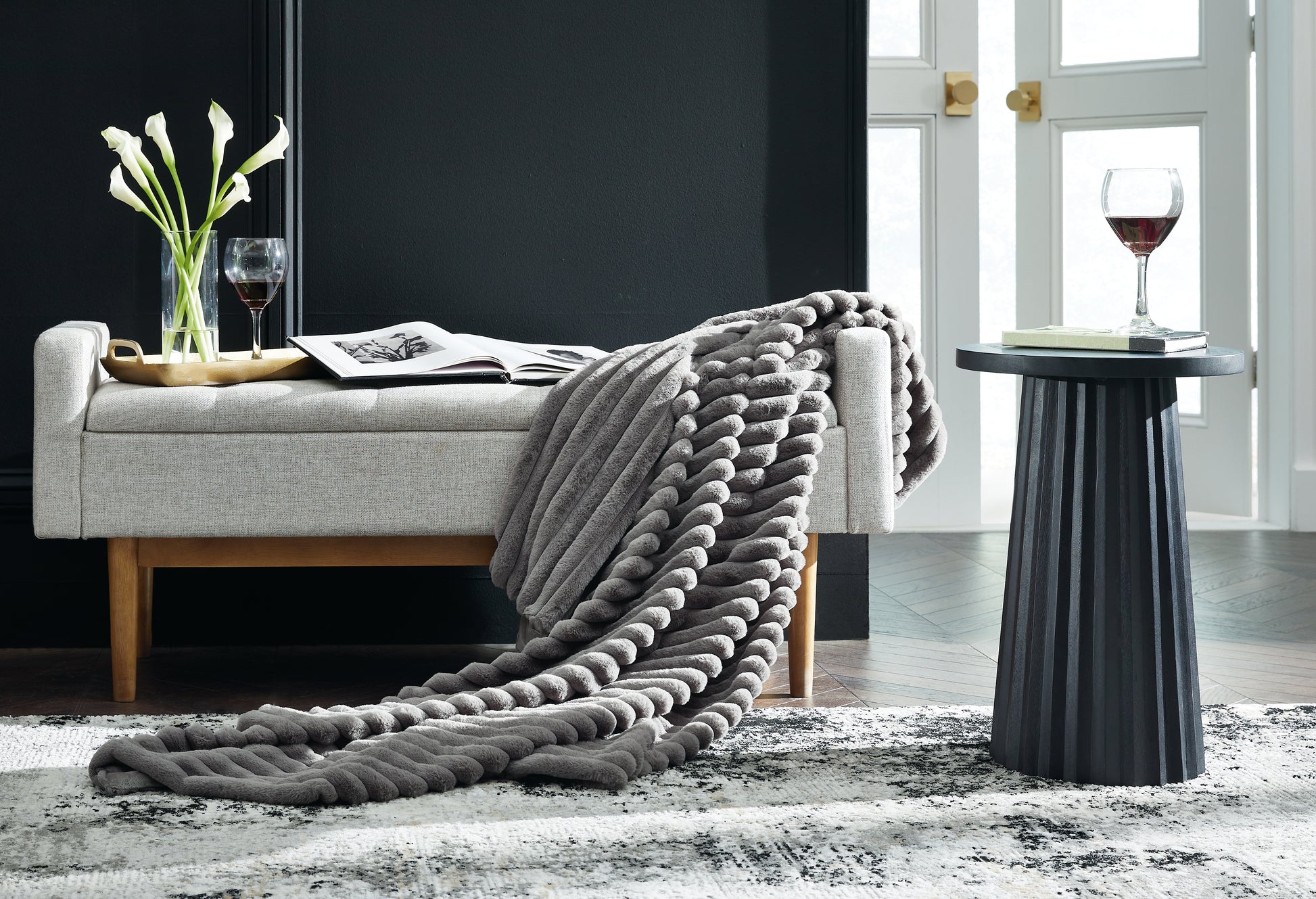 The Furniture Outlets - Ashley Furniture - Alsonwell Throw (Set of 3) - Throw (3/CS) / Gray - A1001081