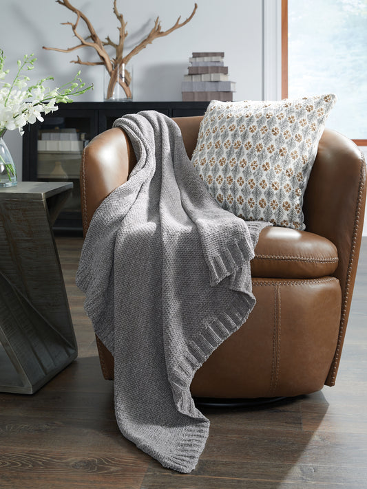 The Furniture Outlets - Ashley Furniture - Anawood Throw (Set of 3) - Throw (3/CS) / Gray - A1001097
