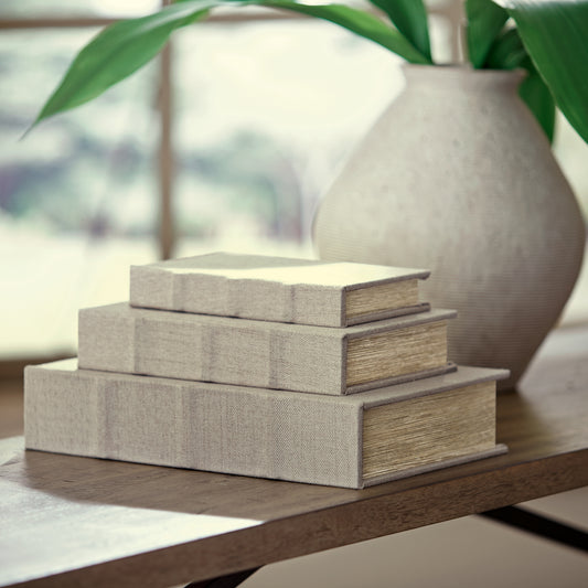 The Furniture Outlets - Ashley Furniture - Jolina Box (Set of 3) - Box Set (3/CN) / Linen - A2000486