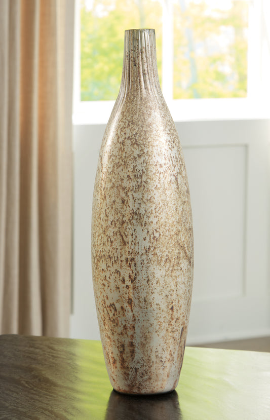 The Furniture Outlets - Ashley Furniture - Plawite Vase - Vase / Antique Silver Finish - A2000639