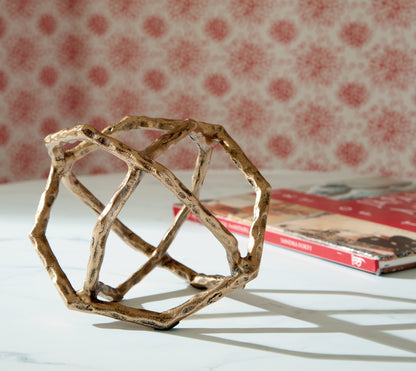 The Furniture Outlets - Ashley Furniture - Laddington Sculpture - Sculpture (2/CS) / Antique Brass Finish - A2000670