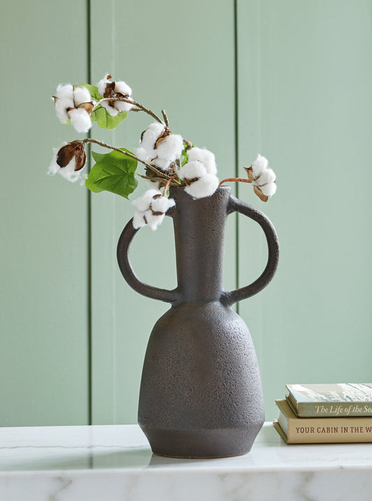 The Furniture Outlets - Ashley Furniture - Aadeen Vase - Vase / Distressed Brown - A2000673