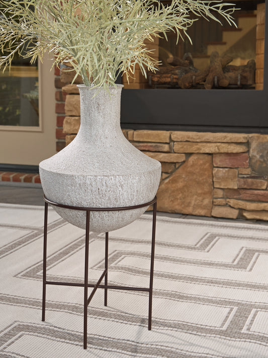 The Furniture Outlets - Ashley Furniture - Estonbank Vase - Vase Set / Distressed Cream - A2000747A1