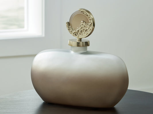 The Furniture Outlets - Ashley Furniture - Acario Jar - Jar / Taupe/Gold Finish - A2000781