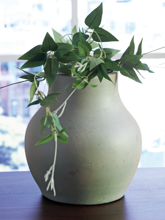 The Furniture Outlets - Ashley Furniture - Baychester Vase - Vase / Antique Green - A2000805