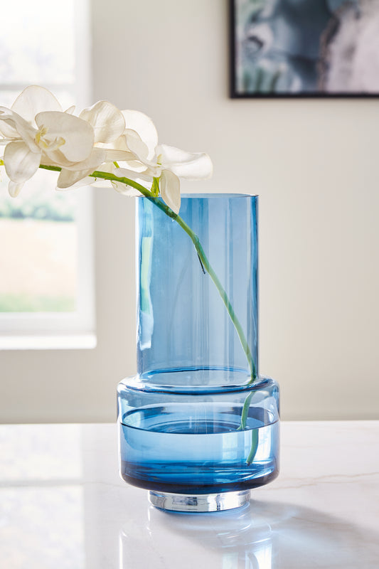 The Furniture Outlets - Ashley Furniture - Bealen Vase - Vase / Dark Blue - A2900013