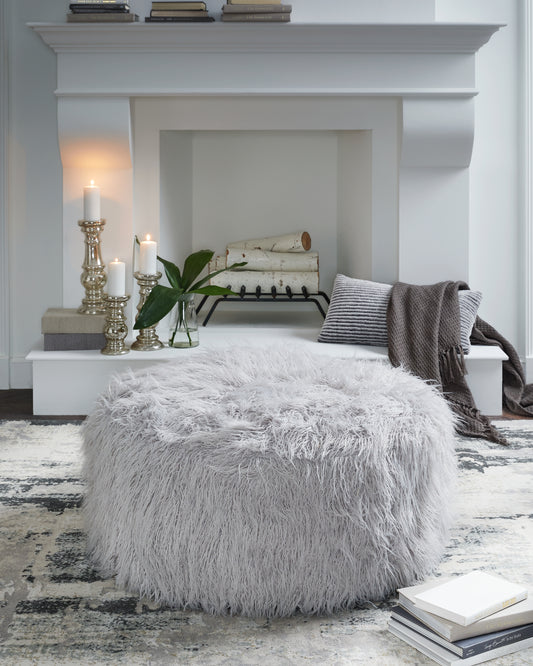 The Furniture Outlets - Ashley Furniture - Galice Living Room - Oversized Accent Ottoman / White - A3000334