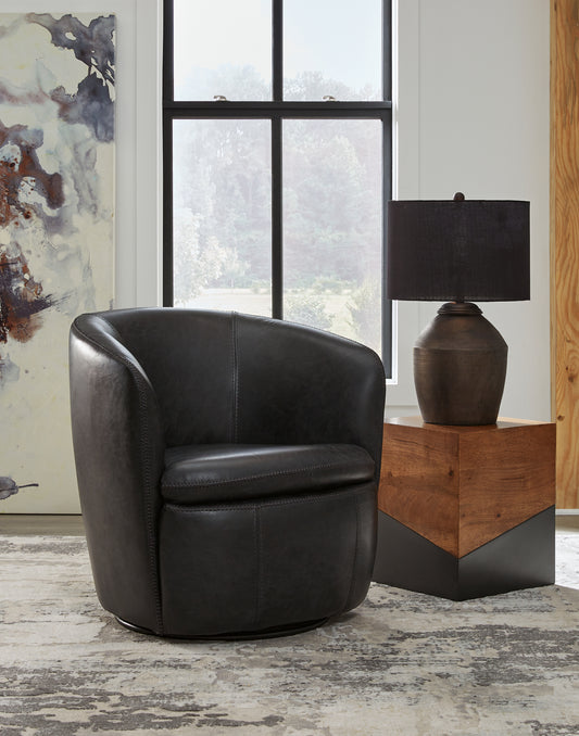 The Furniture Outlets - Ashley Furniture - Kierreys Swivel Accent Chair - Swivel Accent Chair / Bone - A3000703