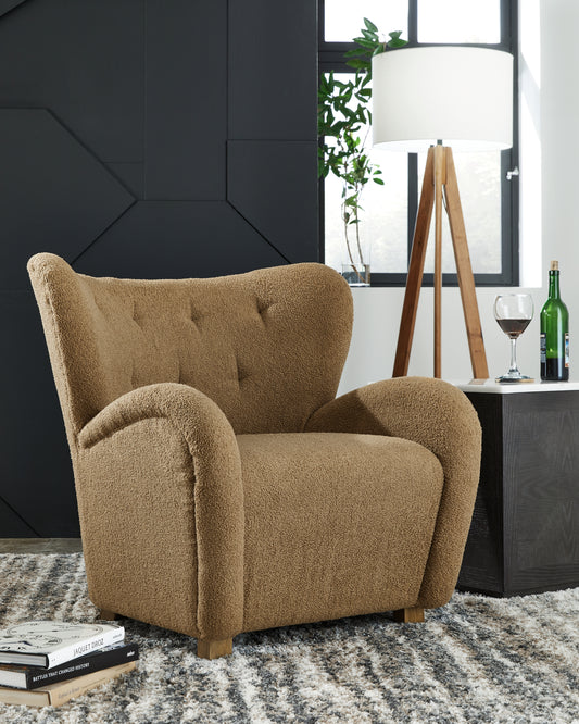 The Furniture Outlets - Ashley Furniture - Larbell Accent Chair - Accent Chair / Camel - A3000710