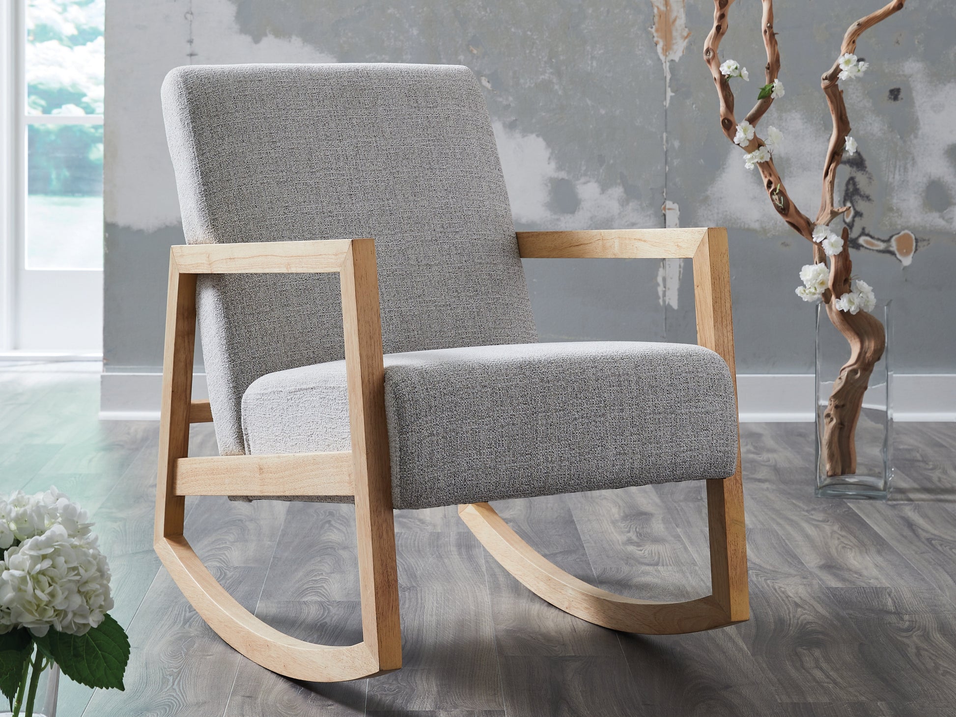 The Furniture Outlets - Ashley Furniture - Wychworth Accent Chair - Accent Chair / Gray/Natural - A3000745