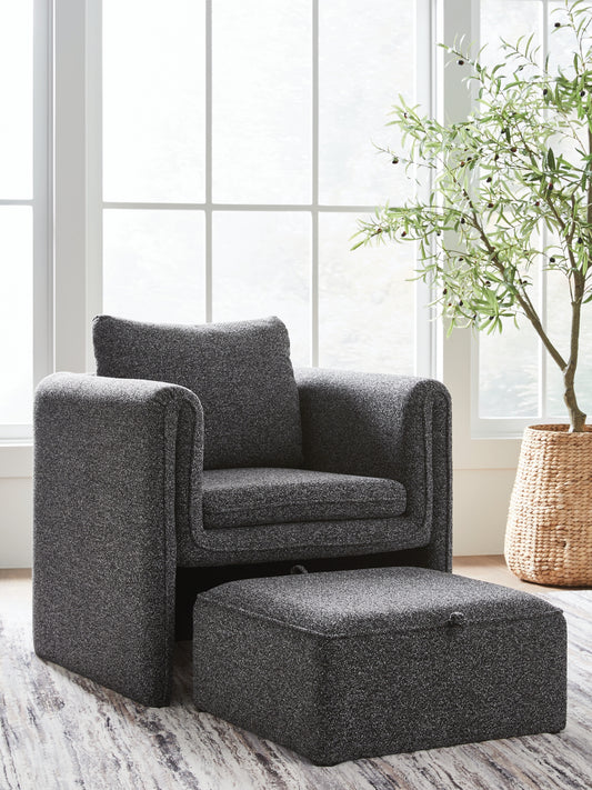 The Furniture Outlets - Ashley Furniture - Vreni Accent Chair - Accent Chair / Charcoal/Black - A3000754