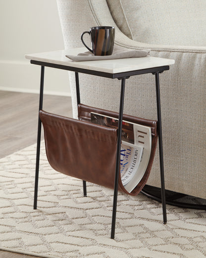 The Furniture Outlets - Ashley Furniture - Etanbury Accent Table - Accent Table / Brown/Black/White - A4000254