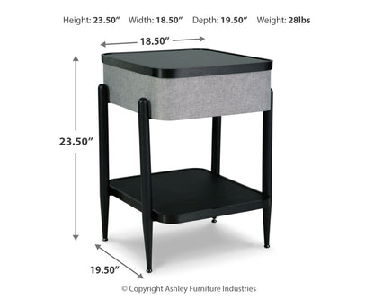 Jorvalee Accent Table with Speaker