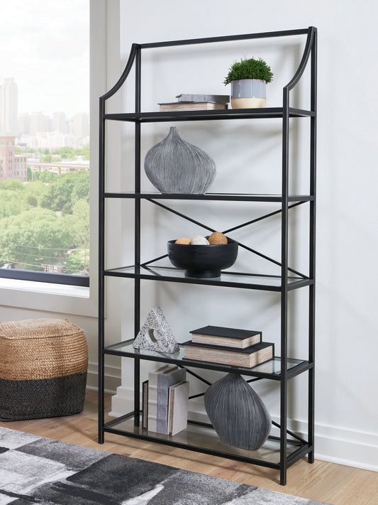The Furniture Outlets - Ashley Furniture - Dakerwell Bookcase - Bookcase / Antique Black - A4000557