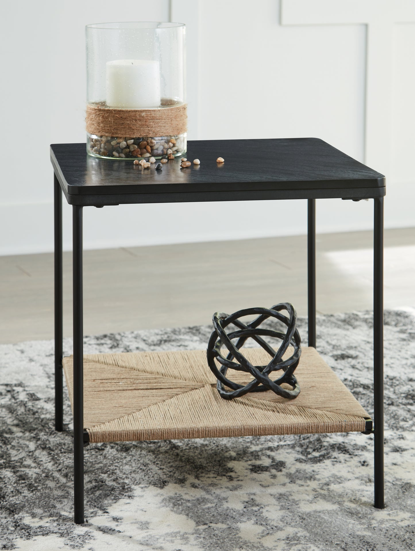 The Furniture Outlets - Ashley Furniture - Minrich Accent Table - Accent Table / Black/Natural - A4000591
