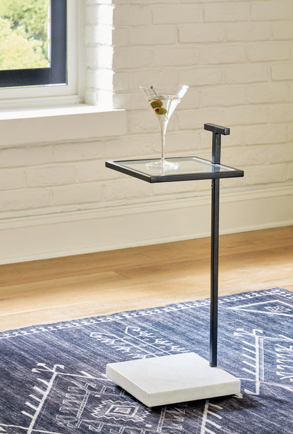 The Furniture Outlets - Ashley Furniture - Mannill Accent Table - Accent Table / Black/White - A4000630