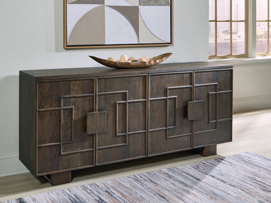 The Furniture Outlets - Ashley Furniture - Cato Accent Cabinet - Accent Cabinet / Dark Brown - A4000682