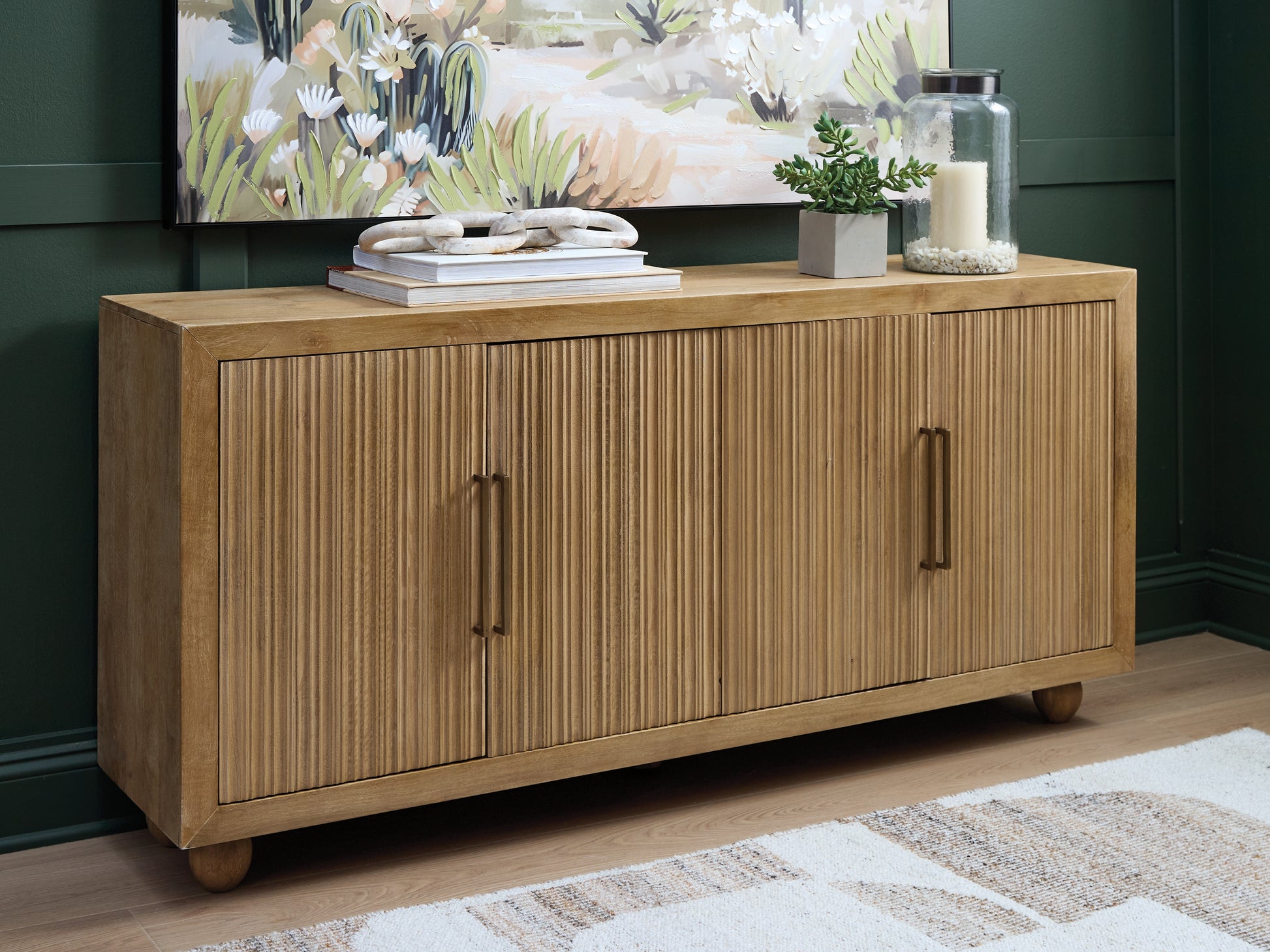 The Furniture Outlets - Ashley Furniture - Niam Accent Cabinet - Accent Cabinet / Light Antique Beige - A4000684