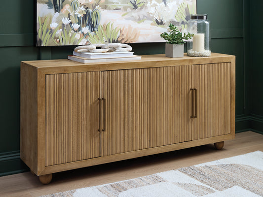 The Furniture Outlets - Ashley Furniture - Niam Accent Cabinet - Accent Cabinet / Light Antique Beige - A4000684