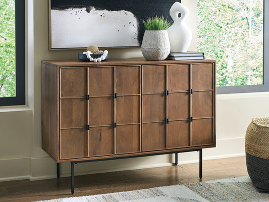 The Furniture Outlets - Ashley Furniture - Juddins Accent Cabinet - Accent Cabinet / Brown - A4000692