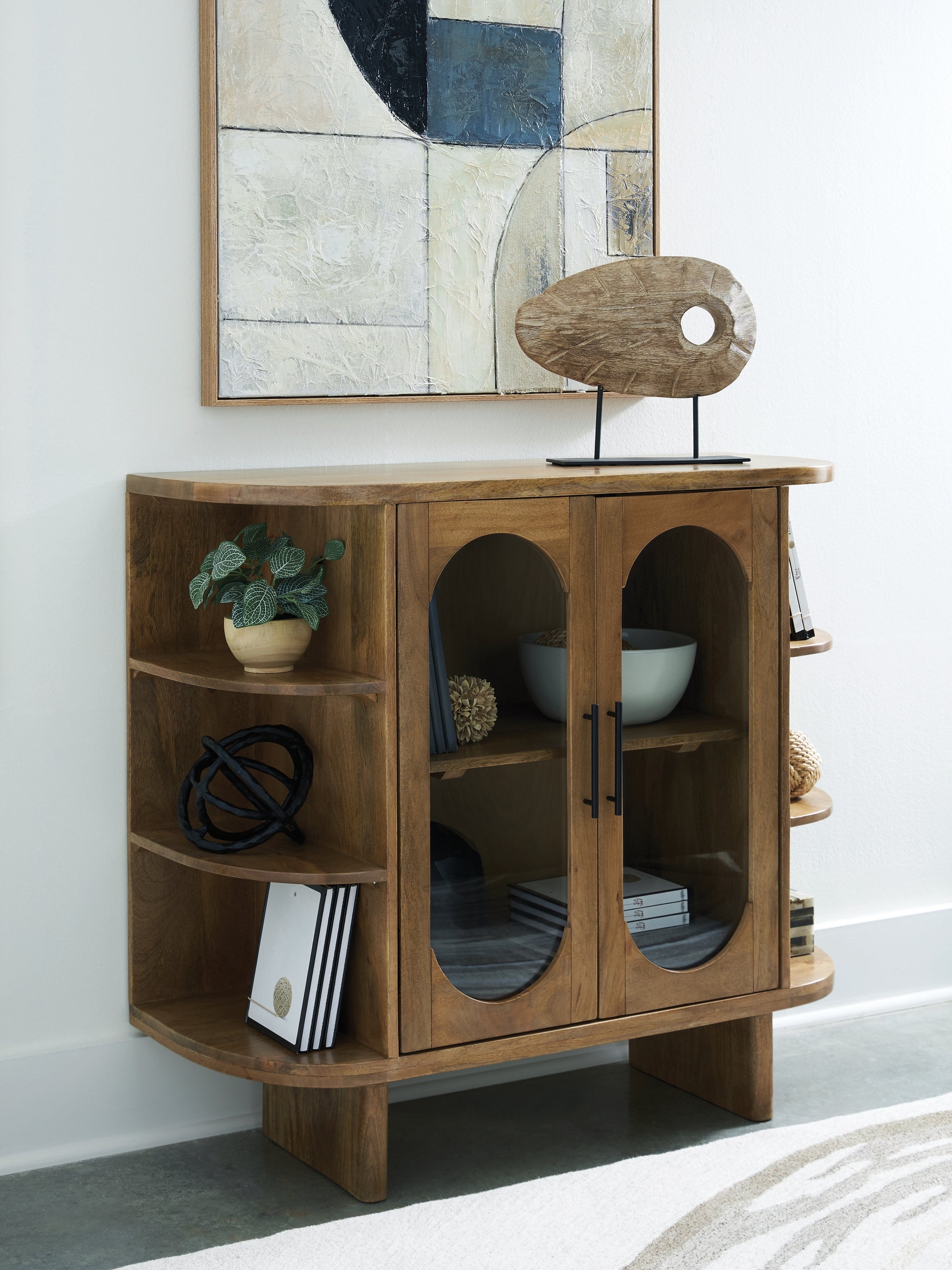 The Furniture Outlets - Ashley Furniture - Niall Accent Cabinet - Accent Cabinet / Light Brown - A4000707