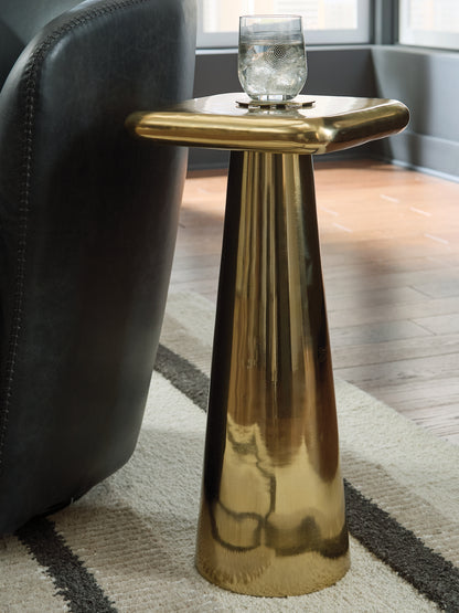 The Furniture Outlets - Ashley Furniture - Dallenburg Accent Table - Accent Table / Gold Finish - A4000717