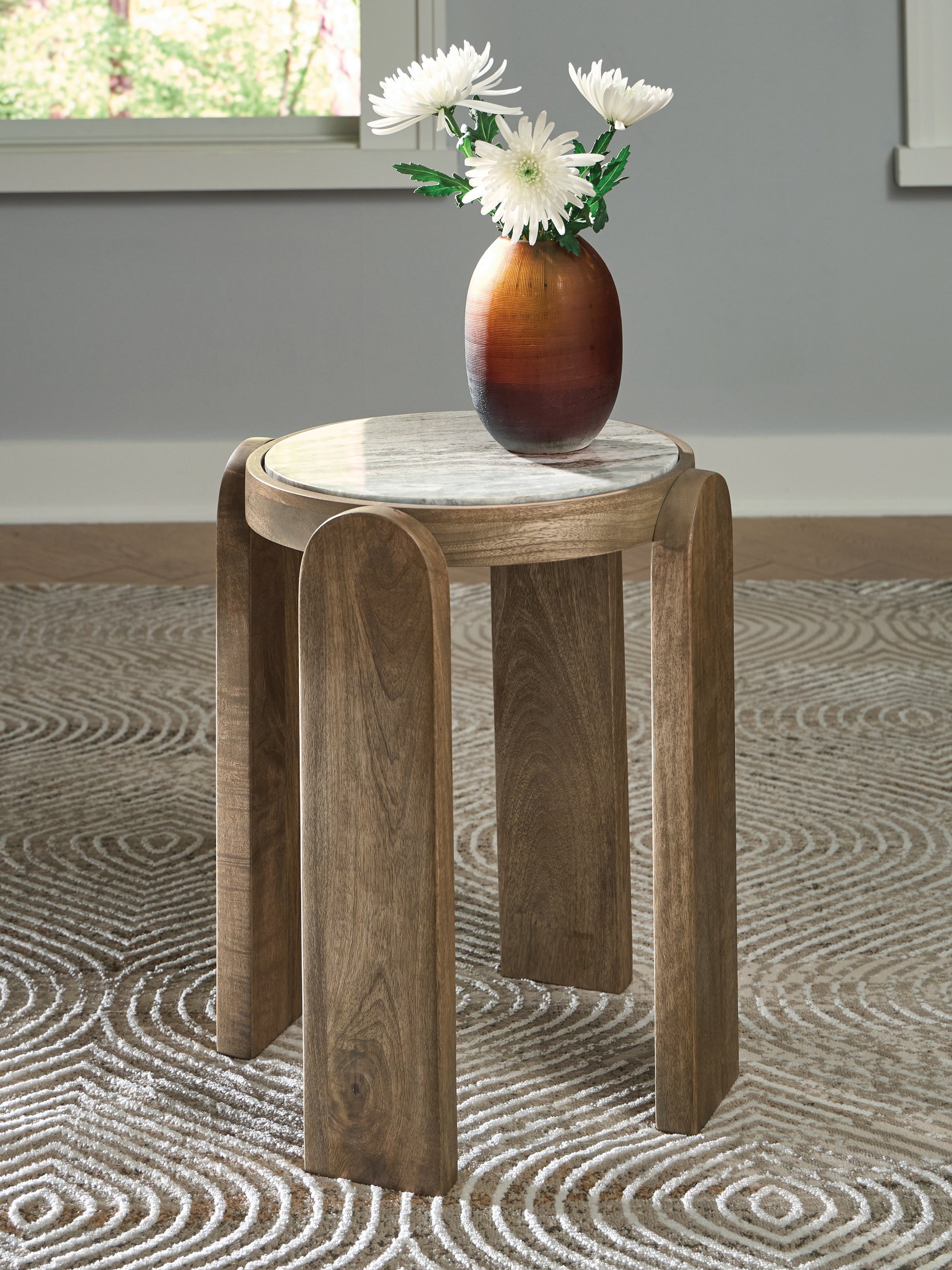 The Furniture Outlets - Ashley Furniture - Gavrilley Accent Table - Accent Table / Gray/White/Brown - A4000722