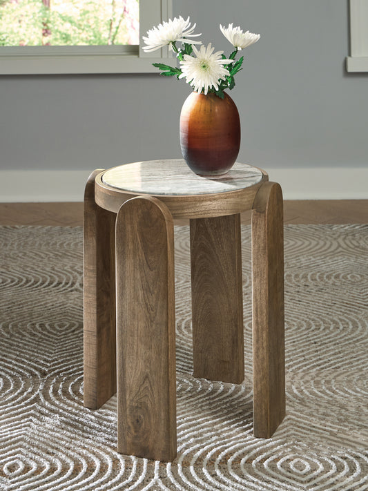 The Furniture Outlets - Ashley Furniture - Gavrilley Accent Table - Accent Table / Gray/White/Brown - A4000722