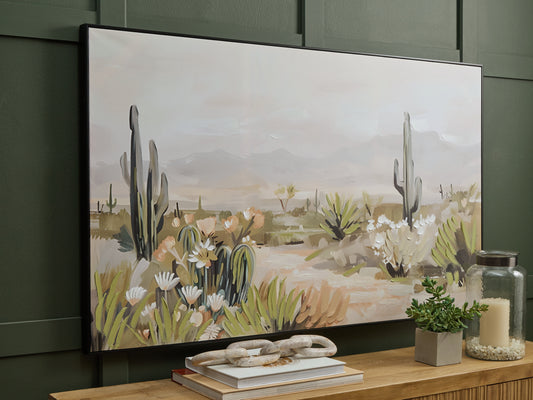 The Furniture Outlets - Ashley Furniture - Sidworth Wall Decor - Wall Art / Green/Beige/Gray - A8000480