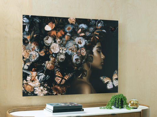 The Furniture Outlets - Ashley Furniture - Valfer Wall Decor - Wall Art / Orange/Black/White - A8000481